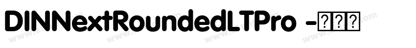 DINNextRoundedLTPro 字体转换